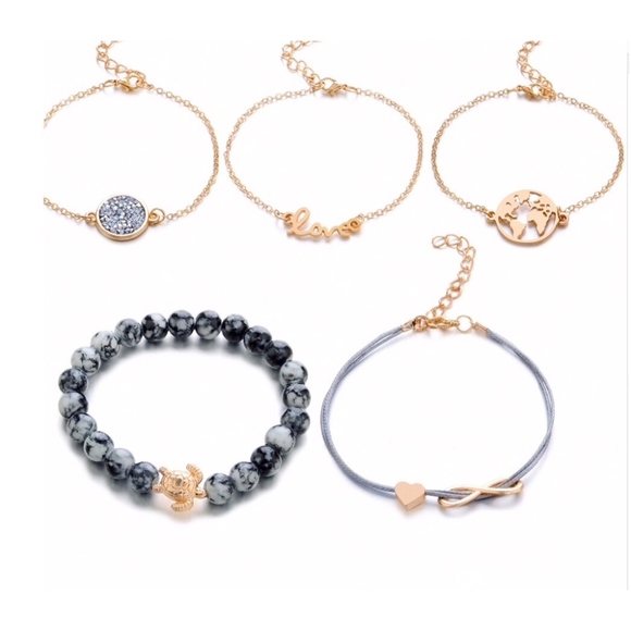 NWT Stunning 5 pc. Bracelet Set - Picture 5 of 6